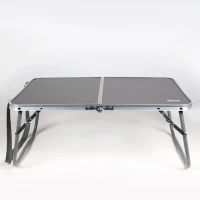 Mesa Plegable Camping Portátil, 60x40x25 Cm, Antracita(m-2)