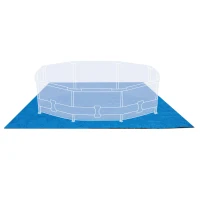 Tapiz Suelo Piscina INTEX Protector Reforzado 472x472x0 Cm, Azul(m-5)