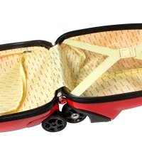 Maleta Trolley Infantil Teledirigida 31x25x42 Cm, Rojo con Lunares Negros(m-4)