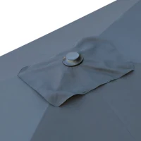 Parasol Rectangular con Mástil de Aluminio y Manivela, 200x300x245 Cm, Antracita(m-3)