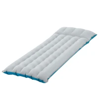 Colchoneta Hinchable Individual INTEX Camping Mats, 67x184x17 Cm, Gris y Azul(m-1)
