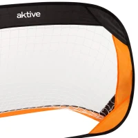 Pack de 2 Porterías de Fútbol Plegables Pop-Up, 120x80x80 Cm, Negro y Naranja(m-6)
