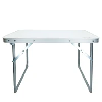 Mesa Plegable Baja Aktive Camping, 60x40x40 Cm, Blanco(m-2)