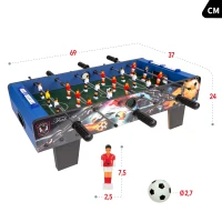 Futbolín Sobremesa 18 Jugadores, 69x37x24 Cm, Madera(m-4)