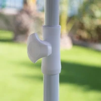 Sombrilla de Playa Aktive Antiviento Doble Techo 8 Varillas 280 Cm, Azul(m-5)