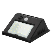 Aplique Solar LED Aktive 20 LED con Sensor de Movimiento, 13x6x20 Cm, Negro(m-1)