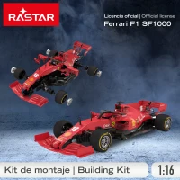 Coche Radiocontrol Ferrari F1 SF1000 Montable 1:16, 35x13x8 Cm, Rojo(m-2)