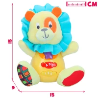 Peluche León Interactivo con Luz y Sonido, 15x9x15 Cm, Amarillo(m-6)