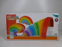 Arcoíris de Madera WOOMAX XL 11 Piezas Educativo, 36,5x6x18,5 Cm, Multicolor(m-8)