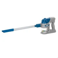 Aspiradora Infantil 2 en 1 Inalámbrica con Sonidos Realistas, 22x8,5x62 Cm, Gris y Azul(m-2)
