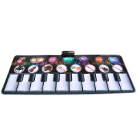 Alfombra Piano Musical Interactiva 10 Teclas y Grabación, 148x67,5x0,5 Cm, Multicolor(m-1)