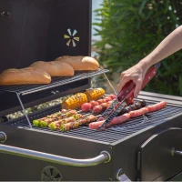 Set Utensilios Barbacoa Aktive con Delantal Plegable y 6 Accesorios, 42x67x41 Cm, Marrón(m-5)