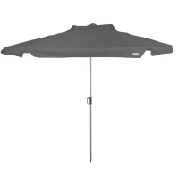 Sombrilla de Jardín Hexagonal Inclinable con Protección UV50, 230 Cm, Antracita(m-7)