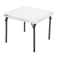 Mesa Plegable Infantil Lifetime Cuadrada, 61x61x53,5 Cm, Crema(m-1)