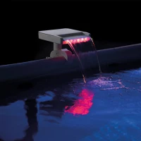 Cascada LED con Generador Hidroeléctrico, 28x33x29 Cm, Multicolor(m-4)
