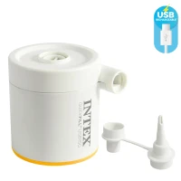 Colchón Hinchable Doble TruAire con Hinchador USB, 137x191x22 Cm, Gris(m-3)