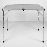 Mesa Plegable Camping Aktive Ajustable 90x60x40/70 Cm, Gris(m-2)