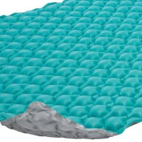 Colchoneta Hinchable Acolchada para 3 Personas, 290x226 Cm, Turquesa(m-3)