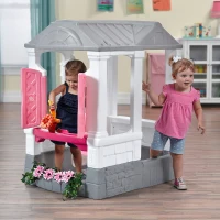 Casita Infantil Step2 con Timbre Real, 2 Macetas y Pala, Rosa(m-5)