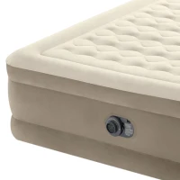 Colchón Hinchable 2 Plazas Ultra Plush Fiber-Tech, 152x203x46 Cm, Gris(m-6)