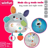 Espejo Interactivo para Cuna con Luz y Sonido, 25x2,5x35 Cm, Multicolor(m-3)