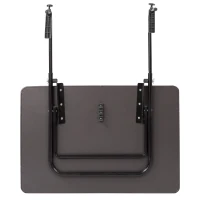Mesa Plegable Colgante para Balcón, Multiposición, 60x40x60-66,5 Cm, Antracita(m-6)