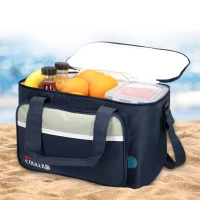 Nevera Portátil Blanda Aktive 16,5 L, 36x21x22 Cm, Azul Marino(m-5)