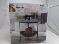 Estufa Eléctrica LED Estilo Brasero, 22x22x30 Cm, Negra(m-8)