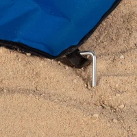 Carpa Playa Pop-Up UV50 para 2 Personas, 11x11x115 Cm, Azul(m-7)