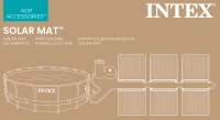 Alfombra Calentadora Solar Intex para Piscina Desmontable, 120x120 Cm, Negro(m-8)