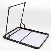 Mesa Plegable Camping Aktive con Asa de Transporte, 80x60x67 Cm, Madera Efecto Bambú(m-5)