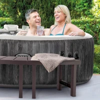 INTEX Pack 2 Bancos Medianos Modulares para Spa Circular 4 Personas, 74,5x23x44,5 Cm, Blanco(m-7)