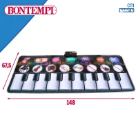 Alfombra Piano Musical Interactiva 10 Teclas y Grabación, 148x67,5x0,5 Cm, Multicolor(m-6)