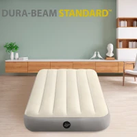 Colchón Hinchable Individual Dura-Beam Fiber-Tech, 191x99x25 Cm, Crema(m-2)