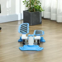 HOMCOM Portable Mini Stepper, Steppers for Exercise Workout with LCD Display Monitor, Anti-skid Foot Pedals for Home Gym Office, Blue(m-8)