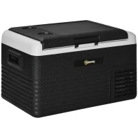 Outsunny 30L Portable Car Refrigerator - Grey and Black(m-11)