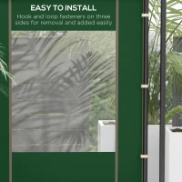 Outsunny Set of Two 295cm Replacement Canopy Walls - Green(m-6)