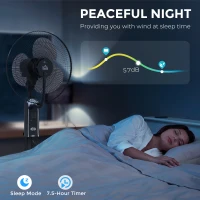 HOMCOM Pedestal Fan with Water Mist Spray, Spray Misting Fan with 70° Oscillation, Tilt Head, 3 Speeds, 3 Modes, Adjustable Mist, 3.2L Water Tank, for Home, 120 cm(m-7)