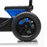 AIYAPLAY Pedal Go Kart for Kids 2-5 Years, with Silent EVA Wheels, Metal Frame, Blue(m-9)