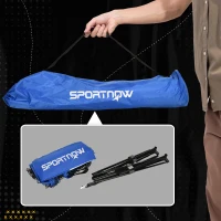 SPORTNOW 4m Badminton Net, Height Adjustable Outdoor Sports Net, with Carry Bag, for Tennis, Pickleball, Volleyball, Blue(m-6)