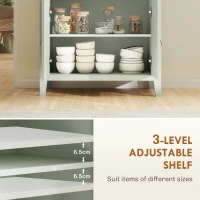 HOMCOM Farmhouse Style Sideboard - Light Green(m-5)