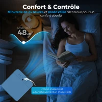 HOMCOM Climatiseur mobile climatiseur 4 en 1 refroidissement déshumidificateur 40L/jour ventilateur mode nuit(m-7)