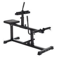 SPORTNOW Seated Leg Extension Machine, Adjustable Leg Raise Machine and Curl Machine with Plate Loaded for Hip, Lower Body and Home Gym Workout(m-10)