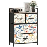 HOMCOM 4-Drawer Chest of Drawers - White(m-10)