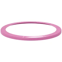 SPORTNOW 10FT Trampoline Spring Cover, Plastic Trampoline Pad Replacement with Elastic Cord, Waterproof, UV Resistant and Tear-Resistant, Pink(m-10)