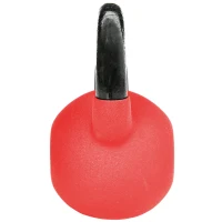 HOMCOM Kettlebell, 10kg Kettle Bell with Non-Slip Handle for Home Gym Weight Lifting and Strength Training, Red(m-8)