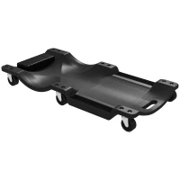 DURHAND Mechanic Vehicle Creeper, Under-Car Rolling Crawler Board, with Headrest, Wheels, Black(m-10)