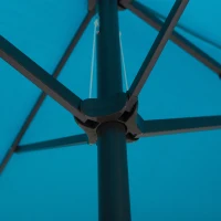 Outsunny 4.6m Double Garden Parasol - Sky Blue(m-8)