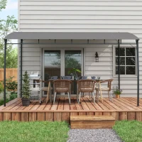 Outsunny 3 x 4m Metal Frame Pergola - Grey(m-7)