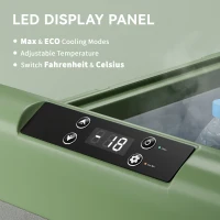 Outsunny 50L Portable Car Refrigerator - Light Green and Grey(m-5)